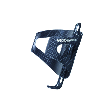 WOOdman AJ Porte bidon carbon NOIR brillant