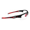 KROMIC HUEZ - P.LUNETTES AZR NOIR/ROUGE / PHOTOCHROMIQUE INCOLORE CAT 0 à 3